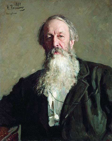 Ilya Repin Vladimir Stasov oil painting picture